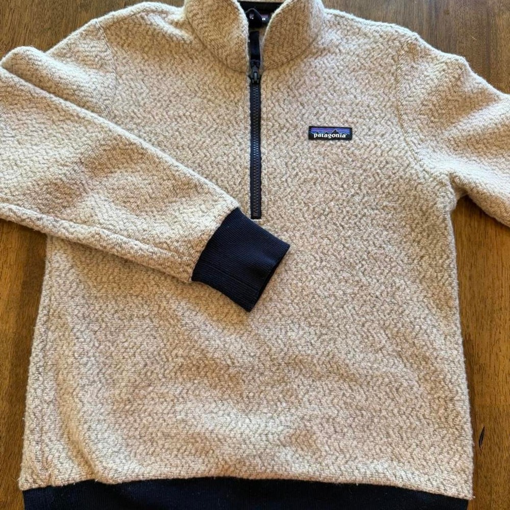 Patagonia Women's Woolyester Fleece Pullover XS Oatmeal Heather